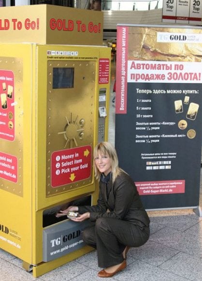 Vending Machine de Barras de Ouro