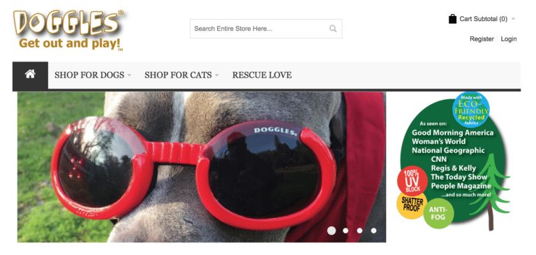 ideias de empreendedorismo - óculos para cães
