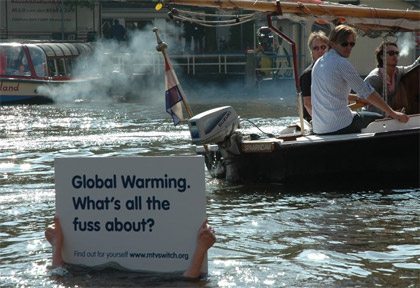 Marketing de guerrilha - contra aquecimento global