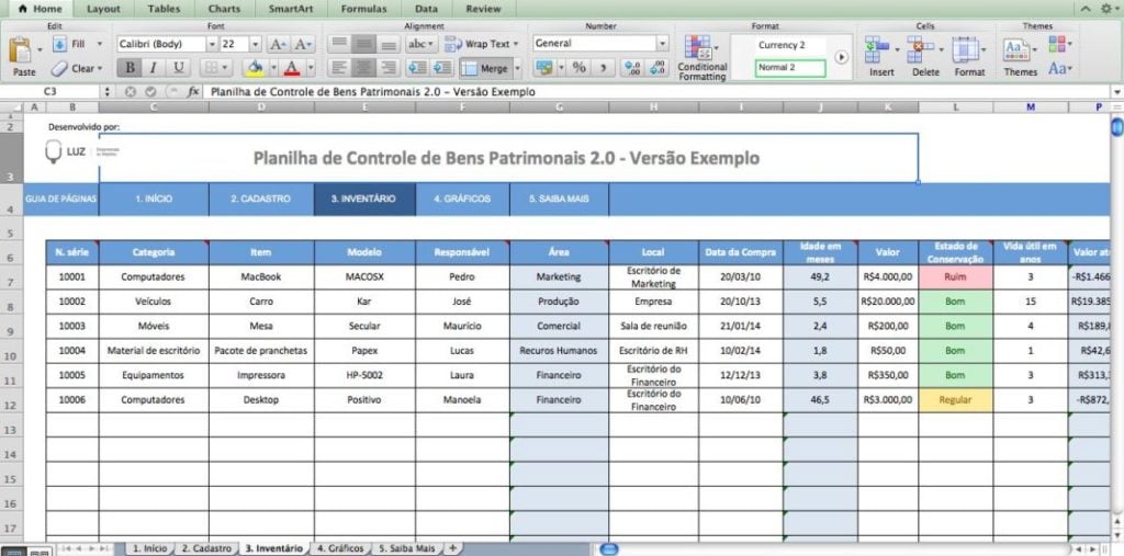 5 Planilhas Administrativas em Excel 1