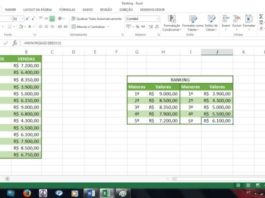 Usando as funções maior e menor para fazer ranking no Excel