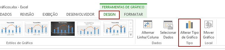 Passo a passo de como combinar dois gráficos no Excel
