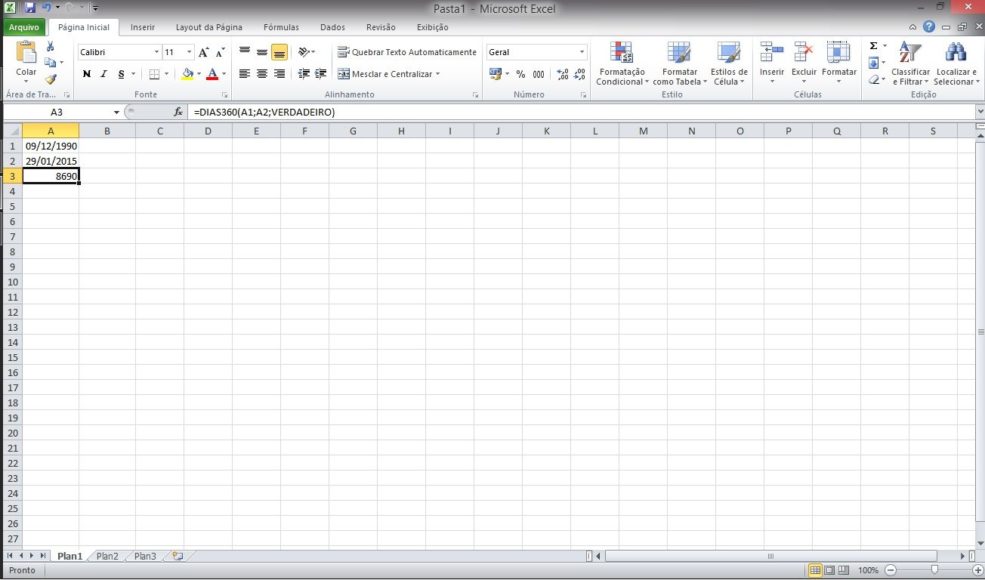 Usando Funções de Data no Microsoft Excel