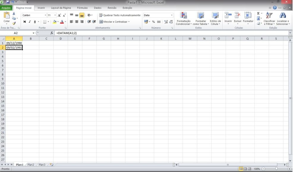 Usando Funções de Data no Microsoft Excel